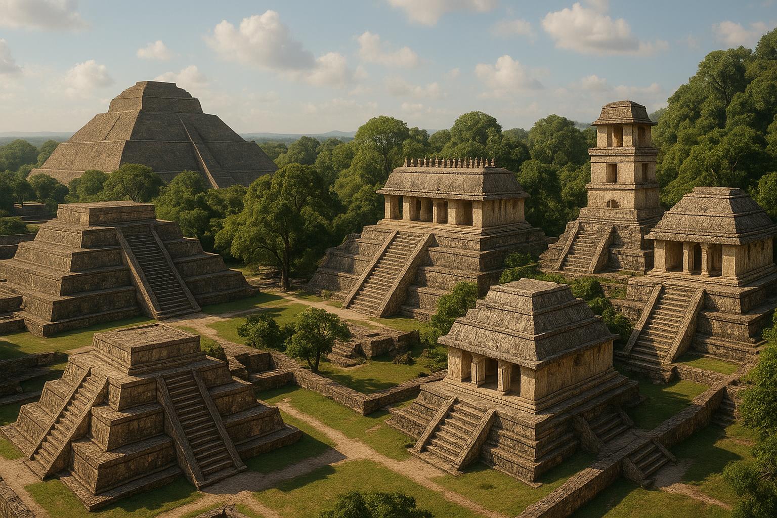 Ancient pyramids and temples of Mexico